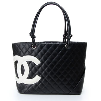 CHANEL シャネル カンボンライン コピー CH-BAG008  ラージトート カーフ ブラック